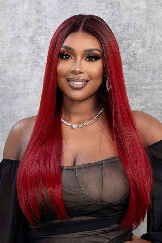 13*2" Lace Front Wigs Synthetic Straight 26" 150% Density free shipping -Oh Em Gee Boutique