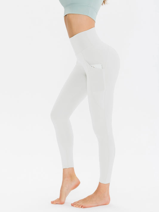 Wide Waistband Sports Leggings free shipping -Oh Em Gee Boutique