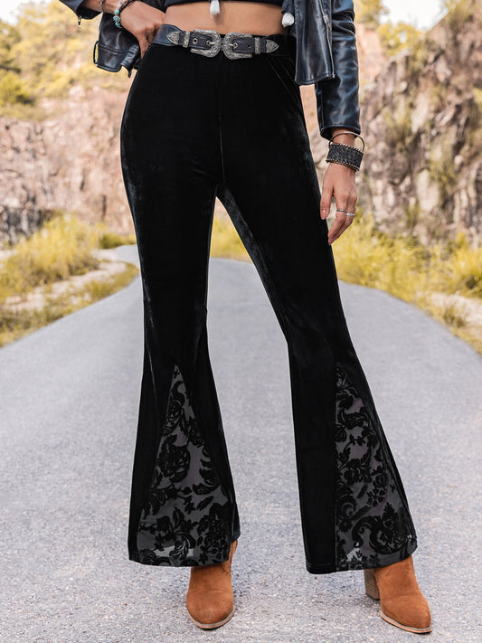 High Waist Flare Leg Pants free shipping -Oh Em Gee Boutique