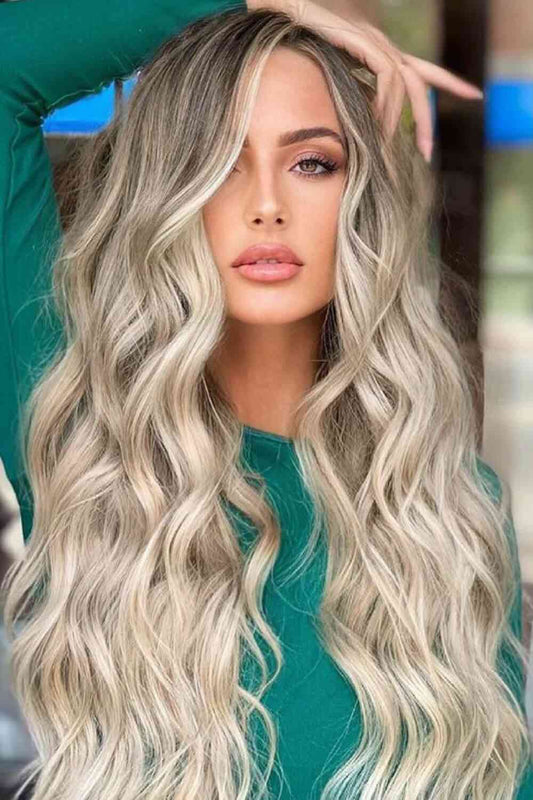 Full Machine Made Long Wave Wigs 26'' free shipping -Oh Em Gee Boutique