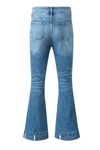 Cat's Whisker Bootcut Jeans with Pockets free shipping -Oh Em Gee Boutique