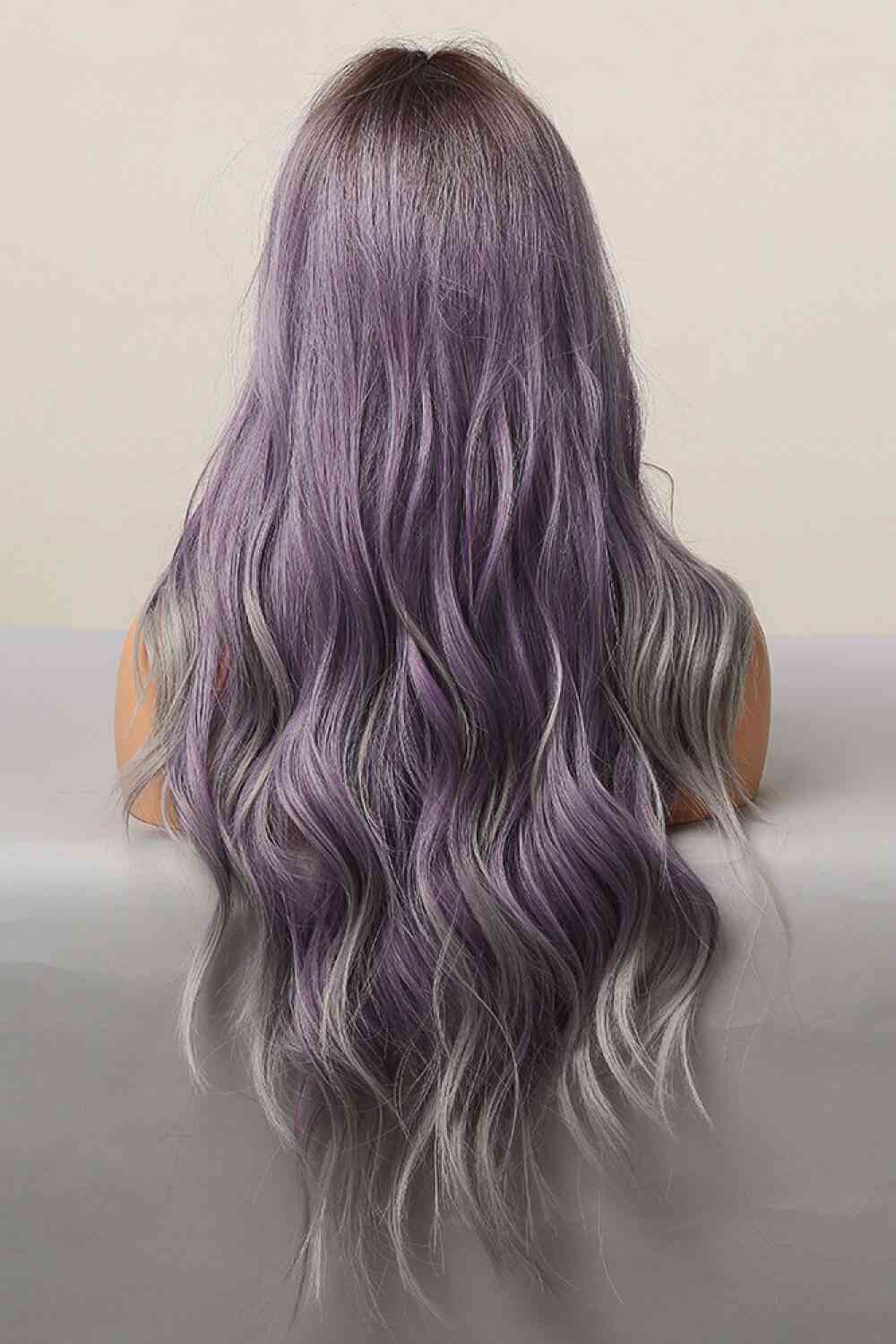 Elegant Wave Full Machine Synthetic Wigs in Purple 26'' free shipping -Oh Em Gee Boutique