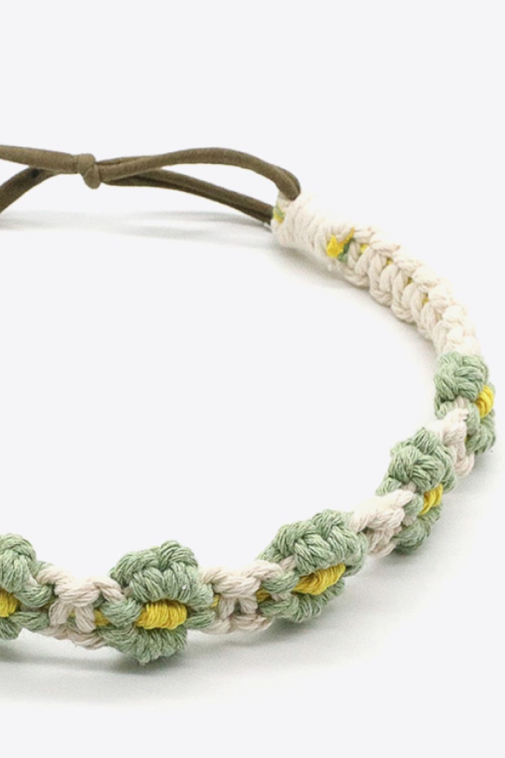 Assorted 2-Pack In My Circle Daisy Macrame Headband, Boho Chic free shipping -Oh Em Gee Boutique