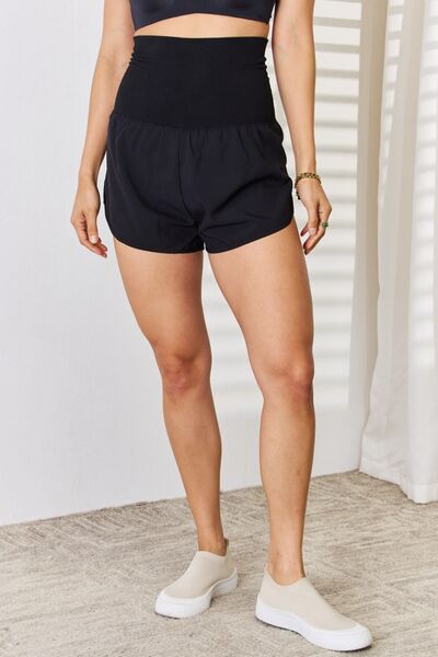 Zenana Full Size High Waist Tummy Control Shorts free shipping -Oh Em Gee Boutique