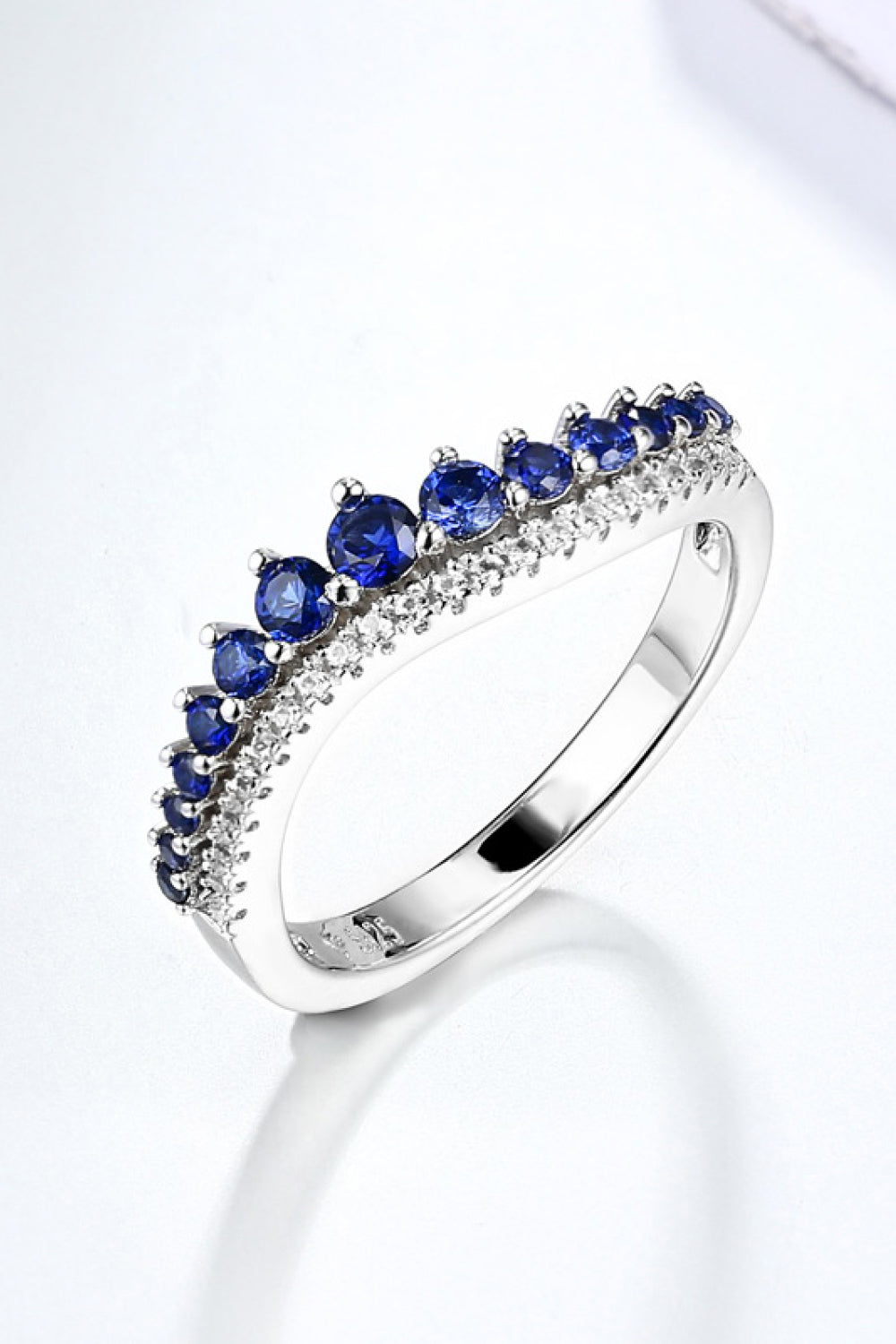 Lab-Grown Sapphire 925 Sterling Silver Rings free shipping -Oh Em Gee Boutique