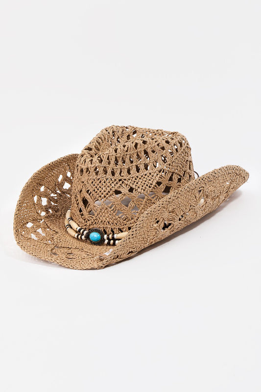 Fame Cutout Strap Weave Straw Hat free shipping -Oh Em Gee Boutique