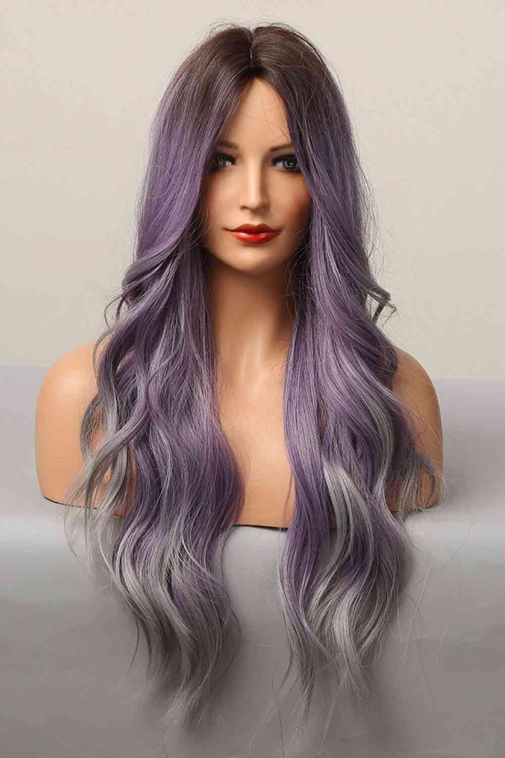 Elegant Wave Full Machine Synthetic Wigs in Purple 26'' free shipping -Oh Em Gee Boutique