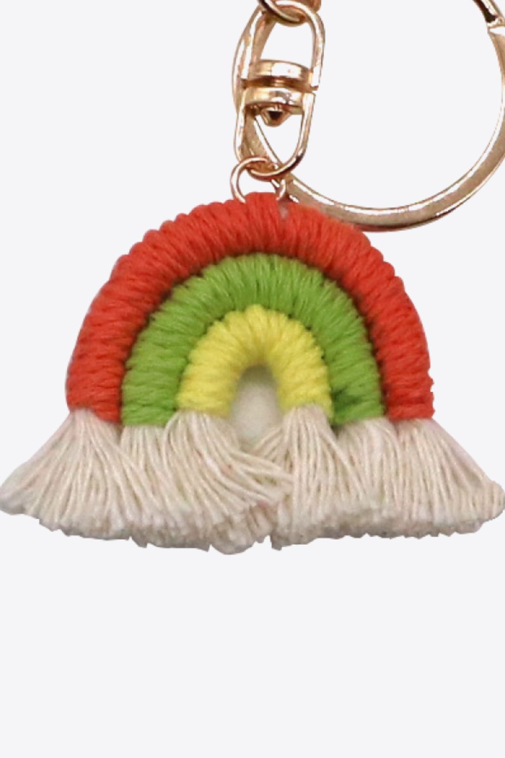 Assorted 4-Pack Rainbow Fringe Keychain free shipping -Oh Em Gee Boutique