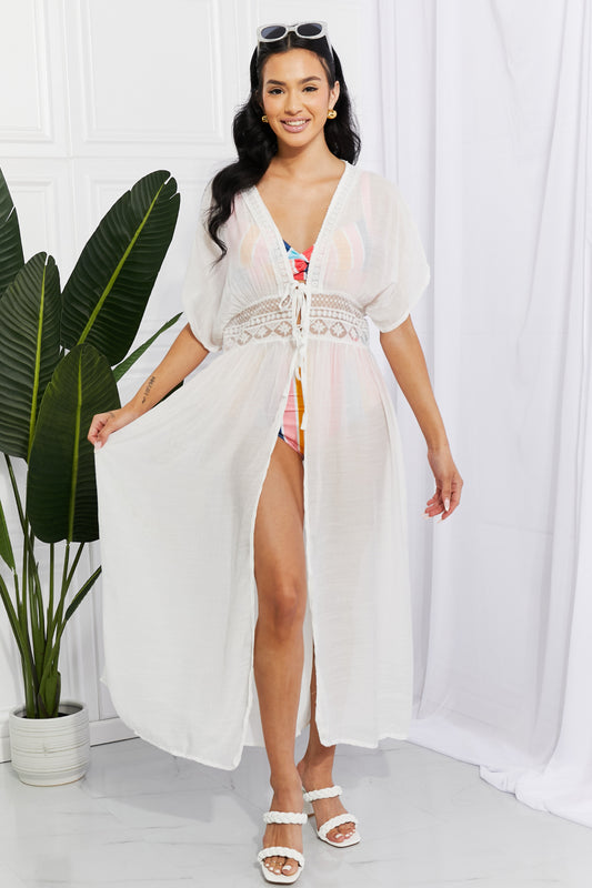Marina West Swim Sun Goddess Tied Maxi Cover-Up free shipping -Oh Em Gee Boutique