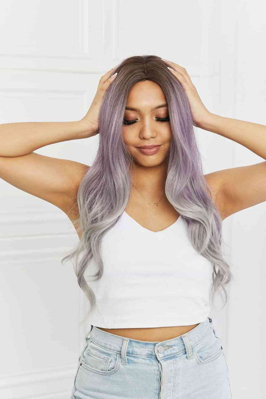 Elegant Wave Full Machine Synthetic Wigs in Purple 26'' free shipping -Oh Em Gee Boutique