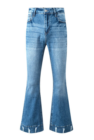 Cat's Whisker Bootcut Jeans with Pockets free shipping -Oh Em Gee Boutique