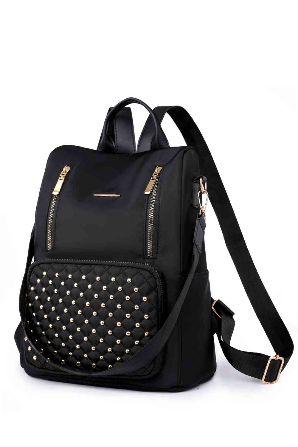 Zipper Pocket Beaded Backpack free shipping -Oh Em Gee Boutique