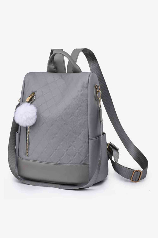 Pum-Pum Zipper Backpack free shipping -Oh Em Gee Boutique