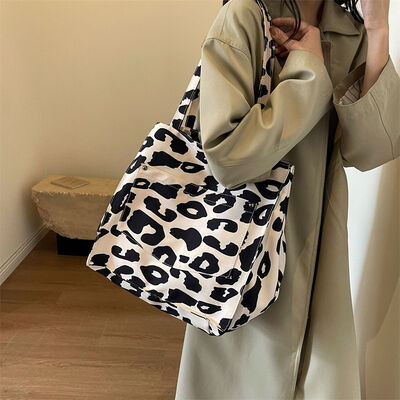 Animal Print Canvas Tote Bag free shipping -Oh Em Gee Boutique