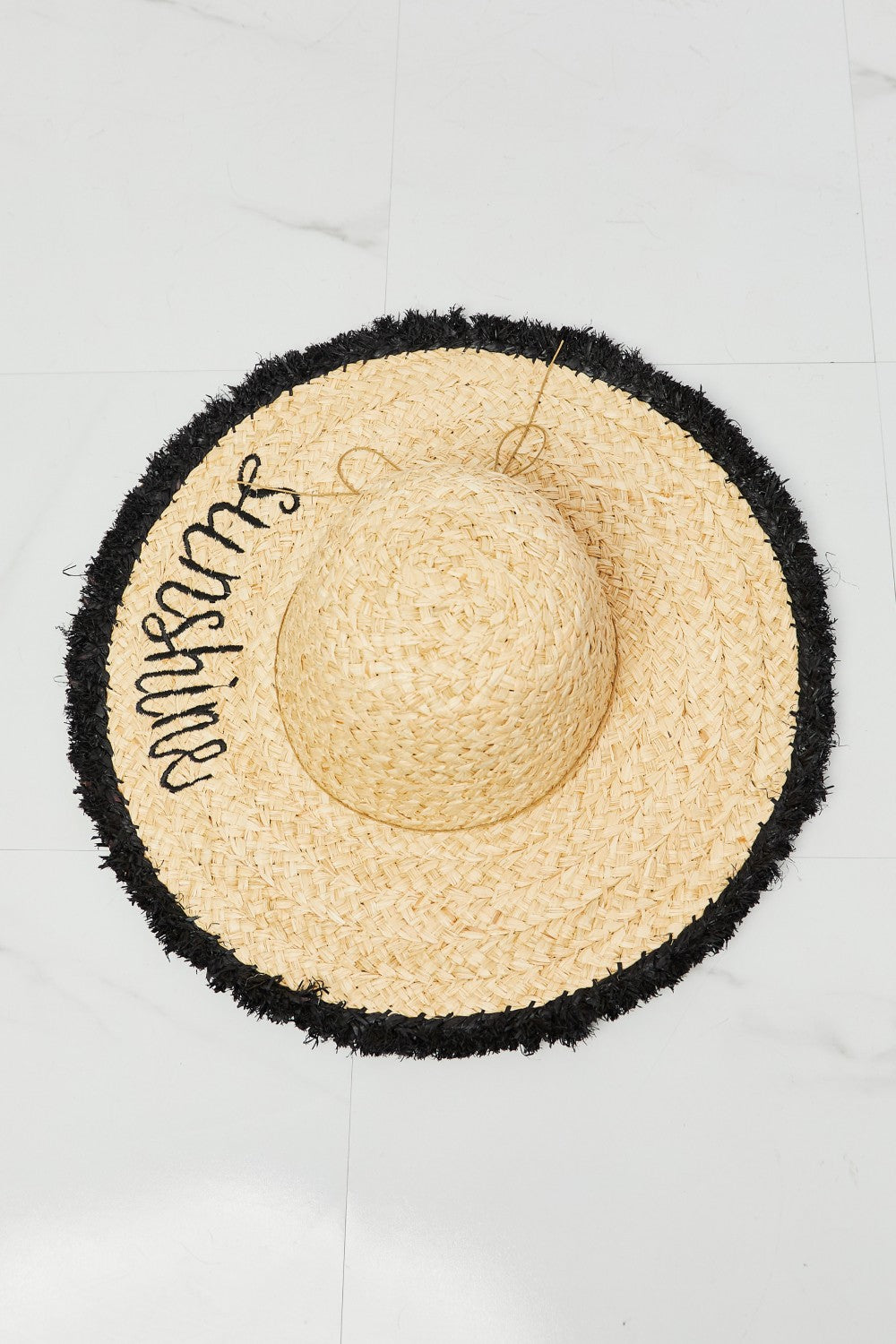 Fame Sunshine Straw Fringe Hat free shipping -Oh Em Gee Boutique