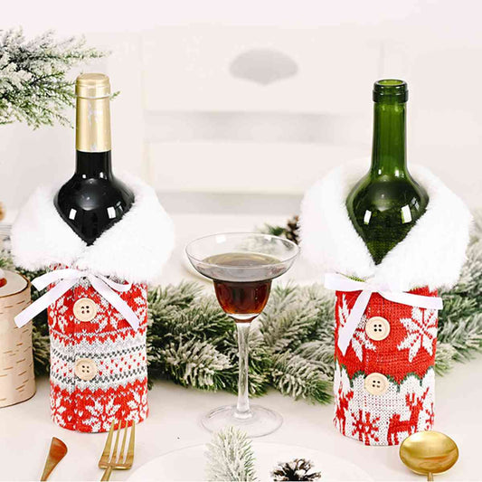 Snowflake Wine Bottle Cover free shipping -Oh Em Gee Boutique