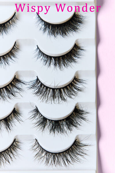 SO PINK BEAUTY Mink Eyelashes Variety Pack 5 Pairs free shipping -Oh Em Gee Boutique