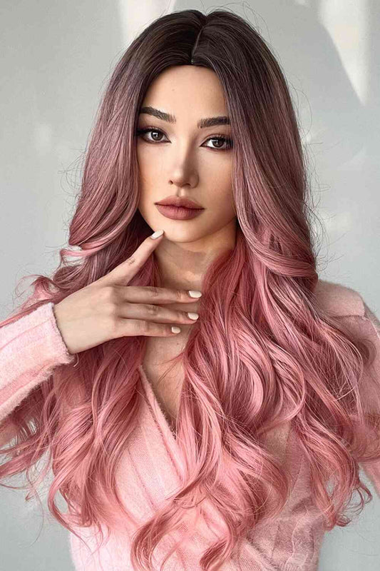 Fashion Wave Synthetic Long Wigs in Pink 26'' free shipping -Oh Em Gee Boutique