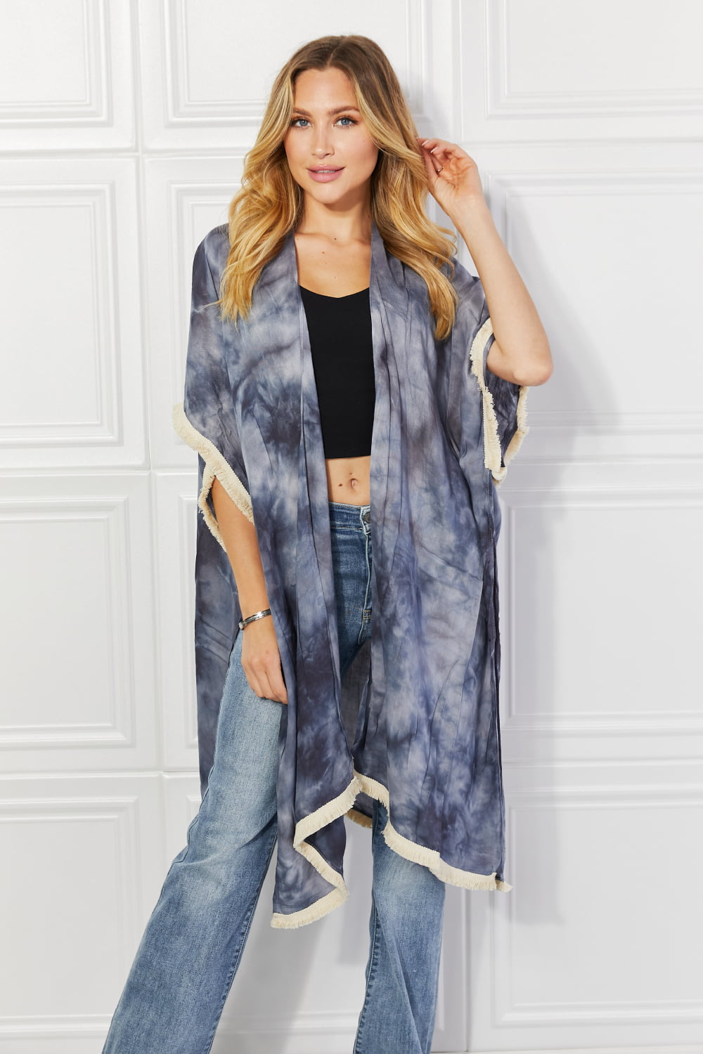 Justin Taylor Cloud Rush Swim Cover-Up Kimono free shipping -Oh Em Gee Boutique